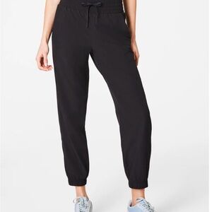 SPANX On The Move Black Track Pants